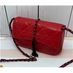 Женская кожаная сумка KLASSA. Красный