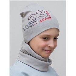 Комплект для мальчика шапка+снуд Super Sporting, размер 50-52,  хлопок 95%