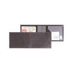Обложка для автодокументов Premier-О-73 (компакт)  натуральная кожа черный флоттер джинс (21-10)  135080