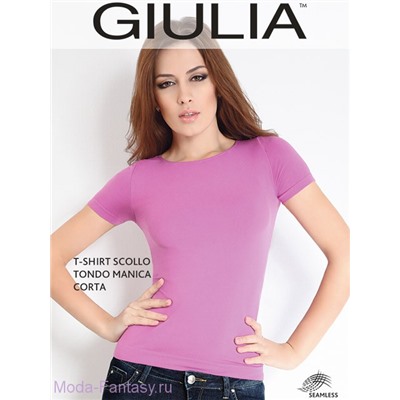 Бесшовная футболка Giulia T-SHIRT SCOLLO TONDO M.CORTA