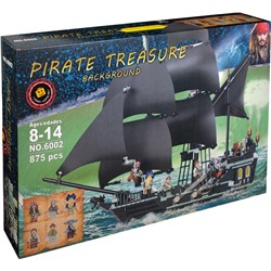 Конструктор Pirate treasure "Черная жемчужина" , 875 дет.