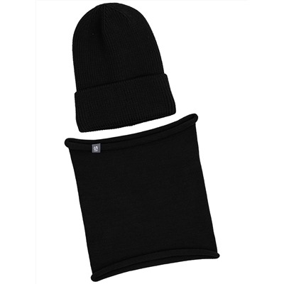 Комплект шапка и снуд 12з12023 черный