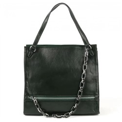 Женская кожаная сумка NULA. Зеленый