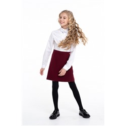 Бордовая школьная юбка Mooriposh, модель 0326/3