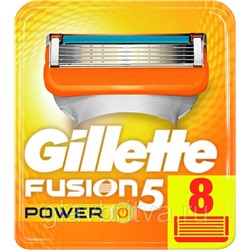 Кассета для станков для бритья Жиллетт Fusion-5 Power, 8 шт.