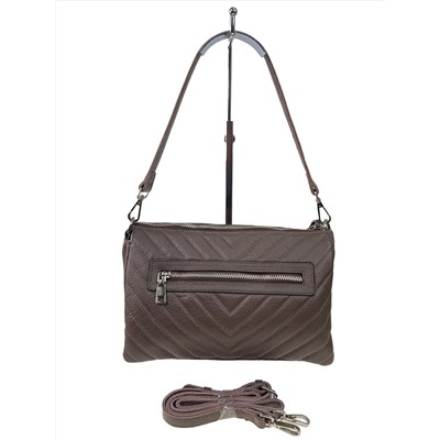 Женская сумка клатч из натуральной кожи , цвет коричневый