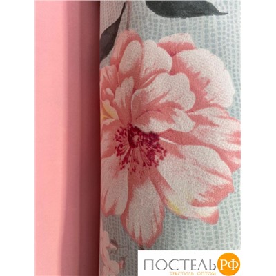 КПБ Dome Pink flowers (2 сп. евро) пододеяльник - 200х220 см, простыня - 220х240 см, 50х70 см - 2 шт, сатин