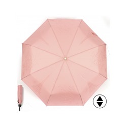 Зонт женский ТриСлона-L 3898A,  R=58см,  суперавт;  8спиц,  3слож,   набивной"Ко Эпонж",  тефлон,  розовый 229330