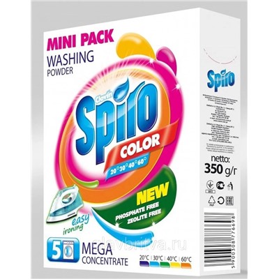 Порошок стиральный Spiro Color для цветного белья Clovin ЭКО 350 гр (5 стирок)