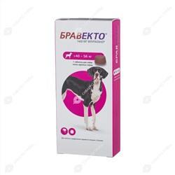 БРАВЕКТО таблетка для собак 40 - 56 кг, 1 табл.