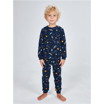 Темно-синяя пижама для мальчика