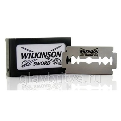 Лезвия для бритья классические двусторонние Wilkinson Sword (Schick) Premium, 5шт.(20Х5шт.в блоке= 100 лезвий)