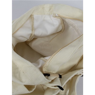 Сумка женская текстиль JN-225-675,  1отдел,  плечевой ремень,  белый вельвет 261793