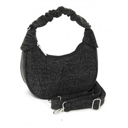 Сумка женская текстиль JN-76-8183,  1отд,  плечевой ремень,  черный jeans 261794