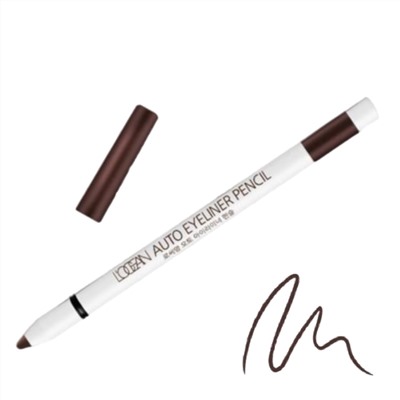 L’ocean Водостойкий автоматический карандаш для глаз / Auto Eyeliner Pencil #03, Soft Brown, 0,5 г