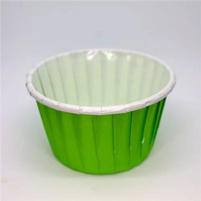 Форма для капкейков (маффинов, кексов) зеленая-белая, 50х40, 10 штук (Pasticciere)