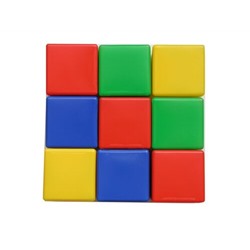 Каталог Выдувка. Набор кубиков 9 эл (8 см)																																																																														 от магазина Мир развивающих игрушек