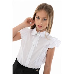Белая школьная блуза, модель 06154