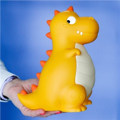 Копилка «Dinosaur», yellow (21 см), пластик
