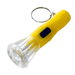 Желтый фонарик-брелок для ключей, – Эргономичный дизайн специально для повседневного использования №121
