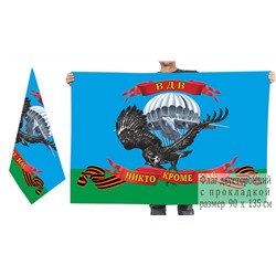 Двусторонний флаг ВДВ с орлом, №6922