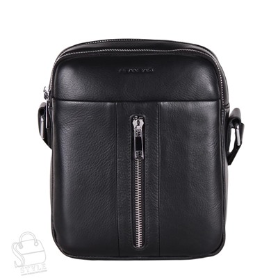 Сумка мужская кожаная 816-1BH black Heanbag в Новосибирске