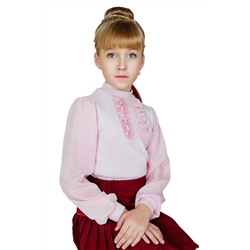 Розовая школьная блуза Инфанта, модель 0613/2