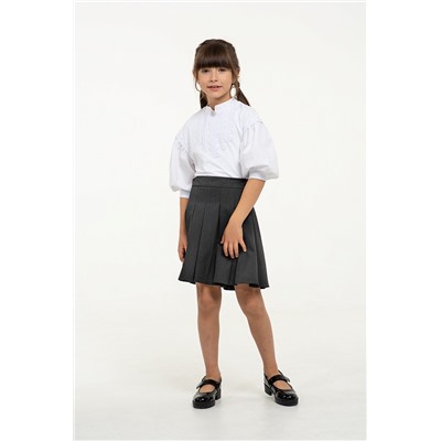 Серая юбка-шорты для девочки, модель 0423