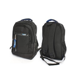 Рюкзак SAL-008,  молодежный,  3отд,  1внутр+3внеш.карм,  черный/синий 252146