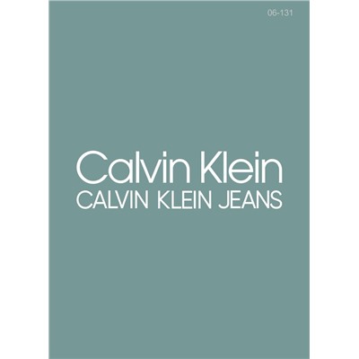 06-131 Термотрансфер Calvin Klein jeans белый 6х20 см