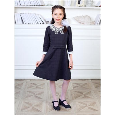Школьное платье "Ксения",серый