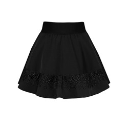 Чёрная школьная юбка для девочки 82391-ДШ19