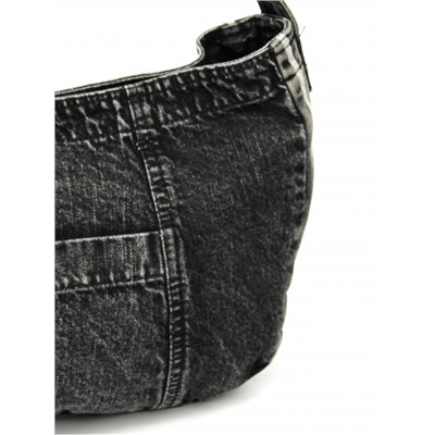 Сумка женская текстиль JN-8185,  1отд,  плечевой ремень,  черный jeans 261791