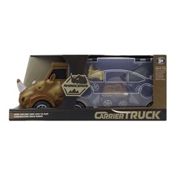Игрушка грузовик-носорог с динозаврами 29x8x12см