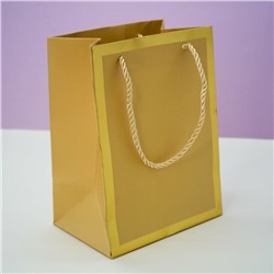 Пакет подарочный (XS) «Classic line», gold (19.5*14.5*10)